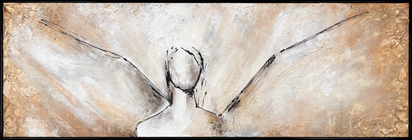 Abstract Modern Painting "Beauty" with frame 180x60 cm