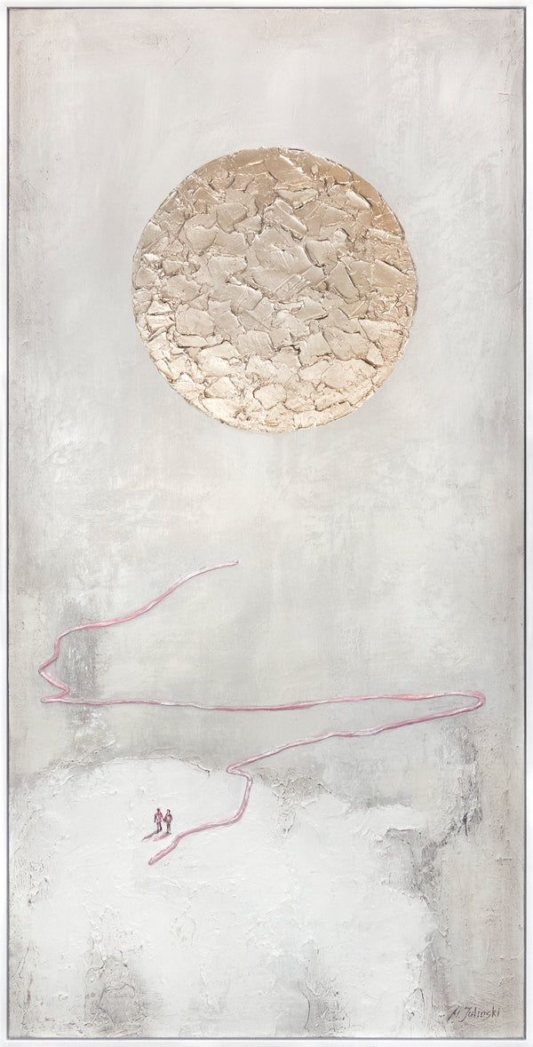 Wall art decor with frame "Way to the sun"