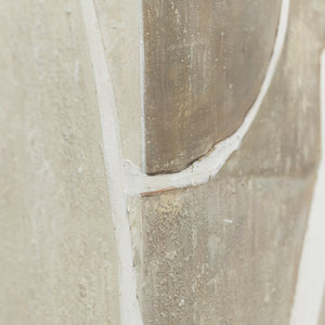 Hand-Painted Painting "Mery" – Abstract Line Art in Beige