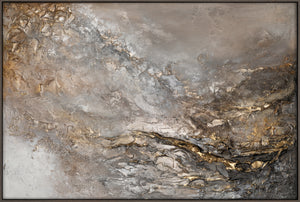 Abstract acrylic painting with frame "Universe"