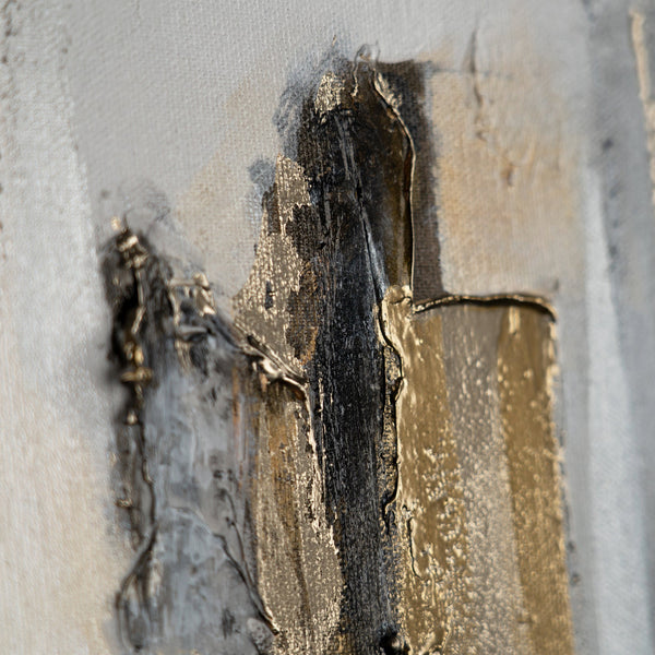 Detail vertikale Acrylstrukturen in Grau