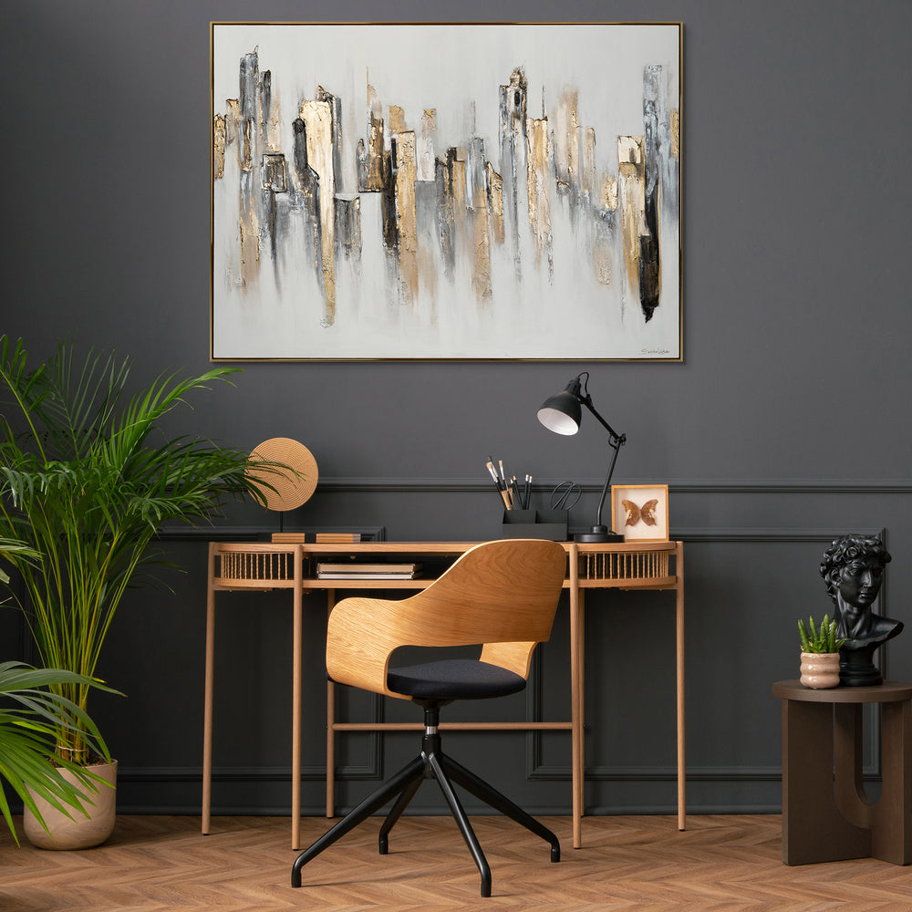 Leinwand im modernen Arbeitszimmer