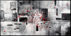 Abstract painting acrylic "Courage wall art