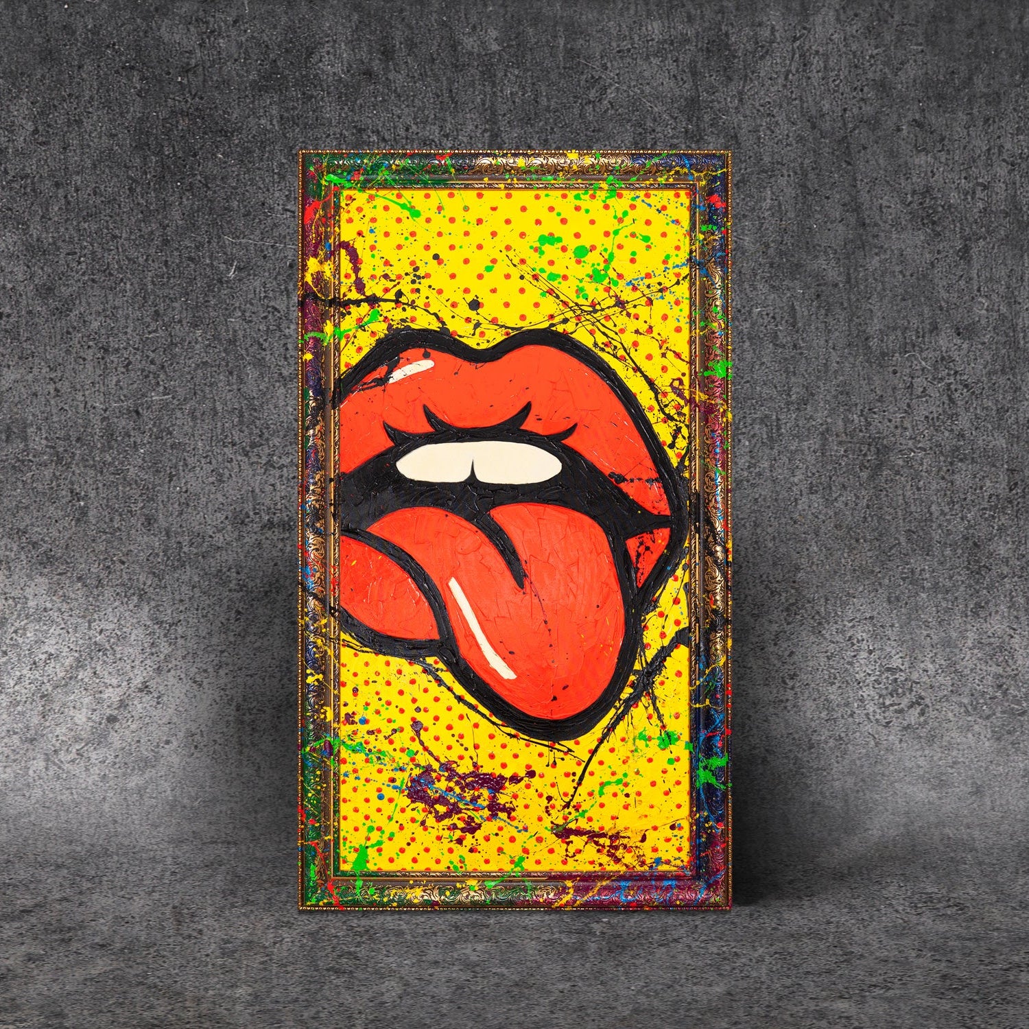 Pop Art Painting Hand-Painted Acrylic On Canvas | YS-Art Gallery