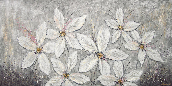 Modern acrylic painting with texture "Flower fantasy"