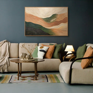 Abstrakte Landschaft Wandkunst handgemalt