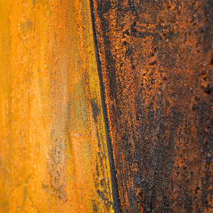 Acrylkunst geometrisch gold schwarz modern