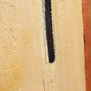 Geometrische Strukturmalerei mit Reliefdetail