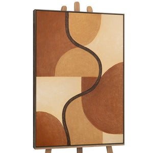 Handgemaltes Leinwandbild geometrische Formen