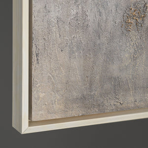 Kantenansicht Leinwand Relief gold grau