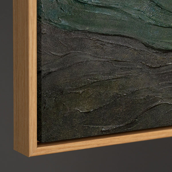 Kantenansicht Strukturmalerei Naturtöne