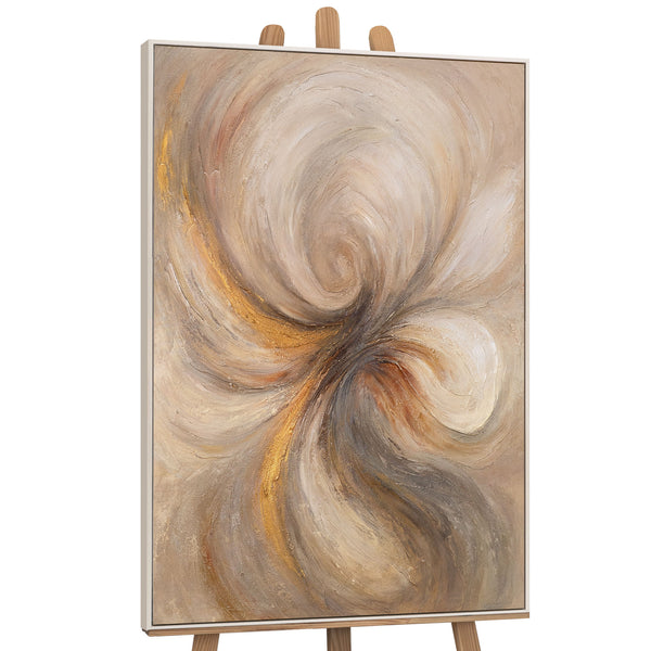 Leinwandbild modern abstrakt mit Goldstruktur