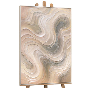 Leinwandbild modern mit wellenförmigem Muster