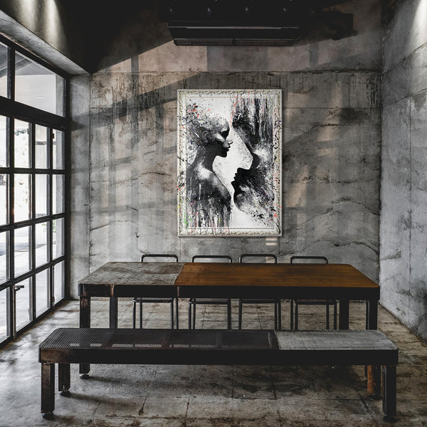 Moderne Wanddeko mit Porträtmotiv