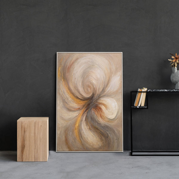 Moderne Wanddeko mit Struktur und Bewegung