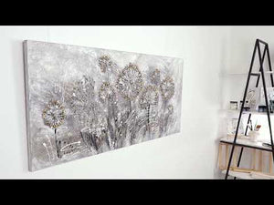 Modern floral painting with frame "Spring flowers"