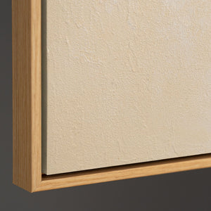 Reliefbild Acrylmalerei beige grün minimalistisch