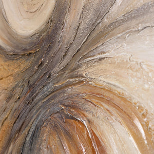 Strukturmalerei Acryl mit goldenen Akzenten