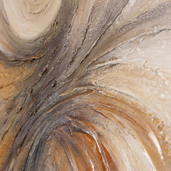 Strukturmalerei Acryl mit goldenen Akzenten