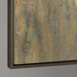 Texturmalerei handgemalt Braun und Blau