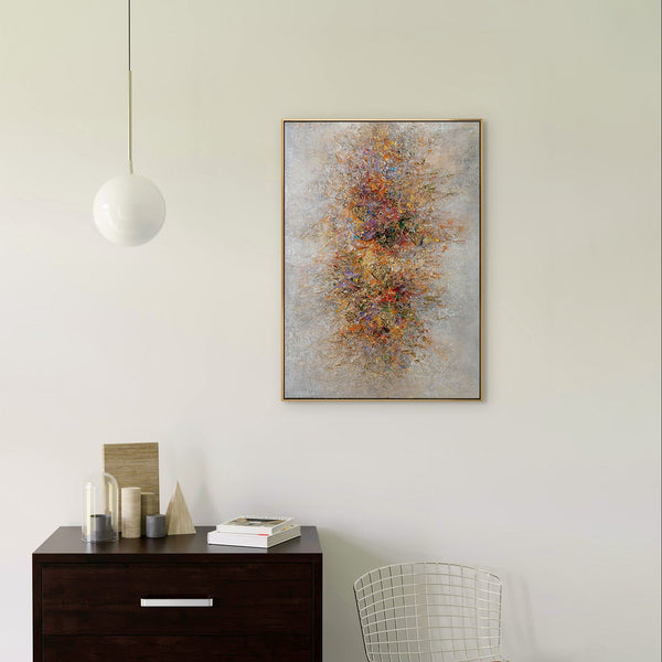 Zeitgenössische Wandkunst im Interieur