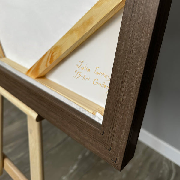 Abstraktes Marmorbild 50x70 cm – Gold und Grau als eleganter Blickfang für Wohnzimmer 