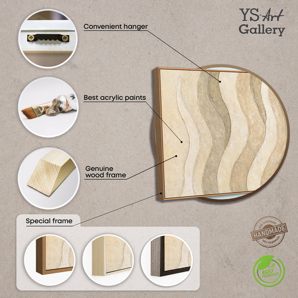 Abstraktes Wandbild als stilvoller Akzent in einem modernen Wohnraum