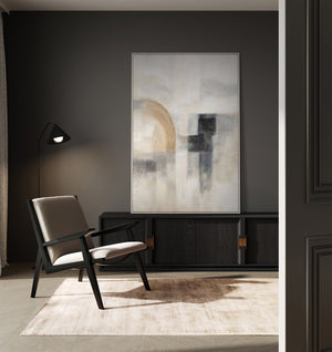 Modern Abstract Art – Acrylic Painting on Canvas "Ghostly Light"