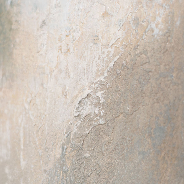 Modernes Kunstwerk in hellen Beige- und Blautönen