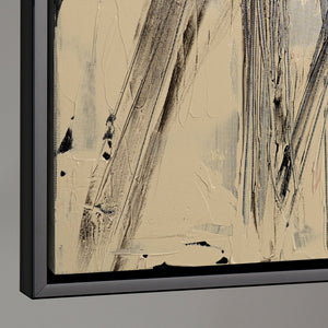 Detailaufnahme der Textur eines modernen abstrakten Wandbildes