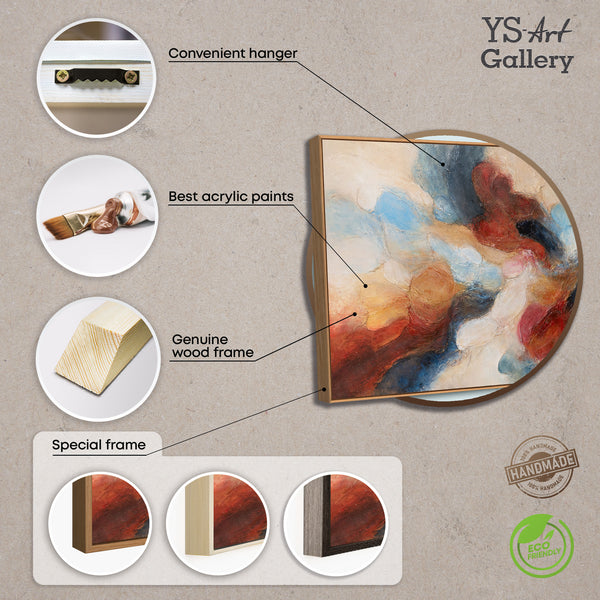 Modernes abstraktes Gemälde für stilvolle Innenräume in neutralen Farben