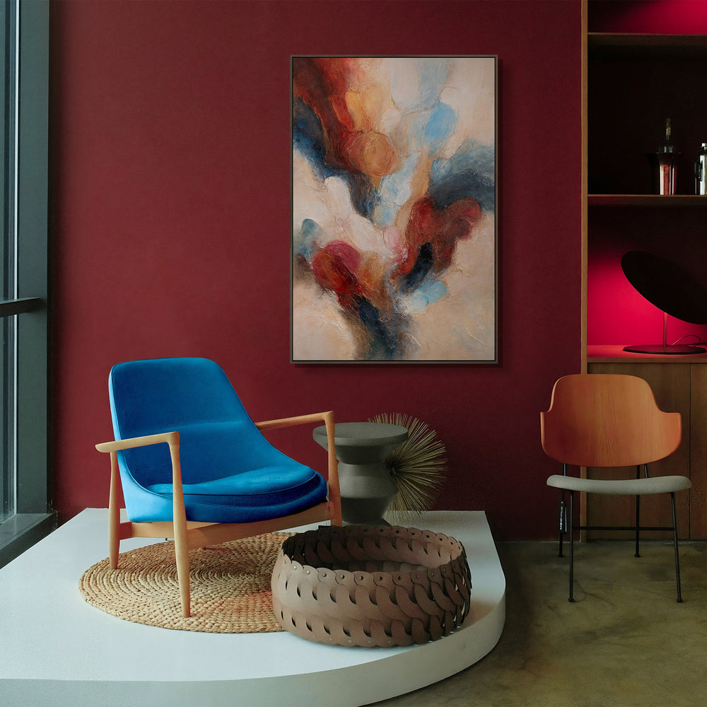 Abstract framed painting "Music in Color" – Hand-painted art on canvas