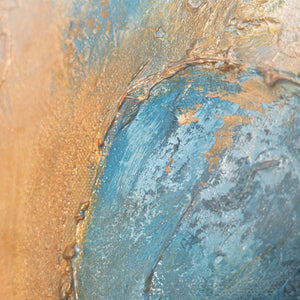 Feine Struktur und Materialität eines abstrakten Kunstwerks