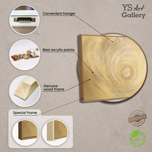 Abstraktes Wandbild mit hochwertigem Rahmen im modernen Stil