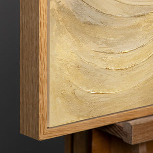 Kunstbilder Abstraktes Gemälde konzentrische Kreise Beige