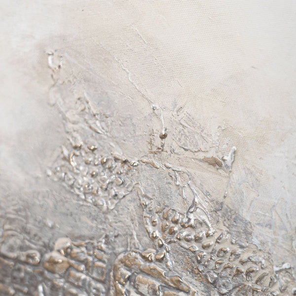 Gemälde Handgemalt mit Rahmen „Nebulöse Ferne“ – Moderne Abstrakte Kunst