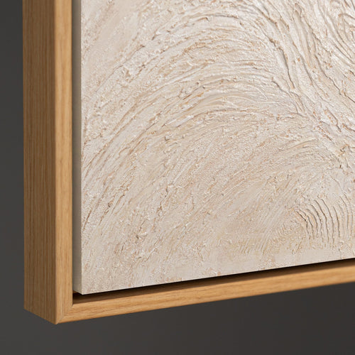 Hand-Painted Acrylic Abstract Paintings "Wooden Flow"