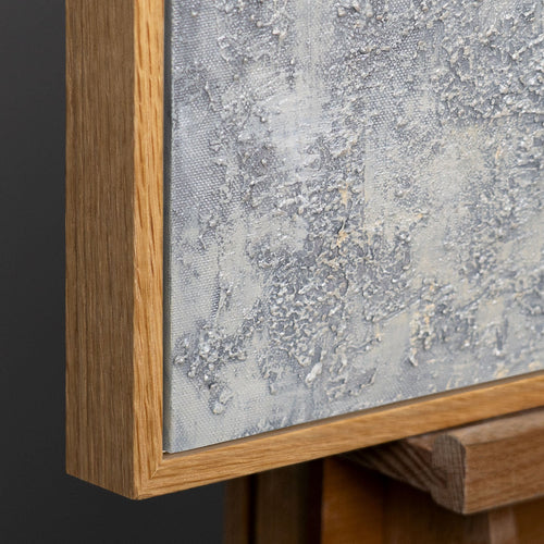 Natürlicher Holzrahmen mit warmer 
Maserung und modernem Design