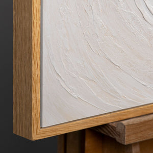 Natürlicher Holzrahmen mit warmer 
Maserung und modernem Design