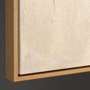 Seitliche Ansicht eines Leinwandbildes mit Holzrahmen, hochwertige Verarbeitung