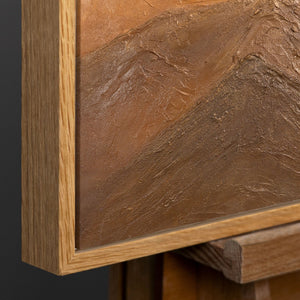 Natürlicher Holzrahmen mit warmer 
Maserung und modernem Design