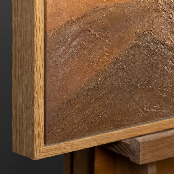 Natürlicher Holzrahmen mit warmer 
Maserung und modernem Design