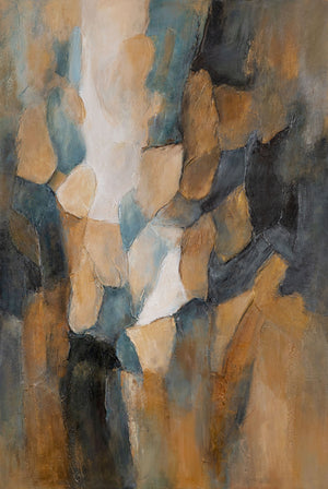 Handgemaltes Leinwandbild „Palette des Abends“ – Moderne Kunst fürs Wohnzimmer