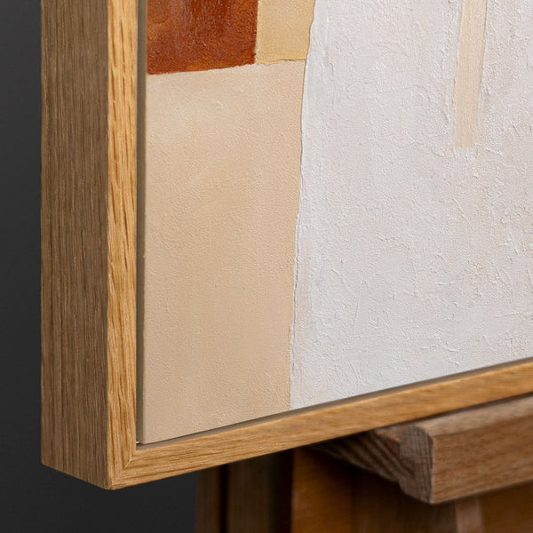 Natürlicher Holzrahmen mit warmer Maserung und modernem Design