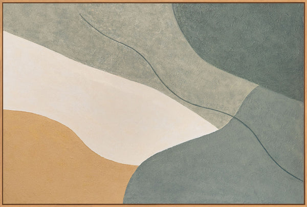 Modern acrylic paintings as tranquil wall decoration in the "Eternal Line" frame