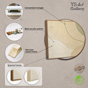 Modern canvas prints with organic lines in the "Sandweg" frame