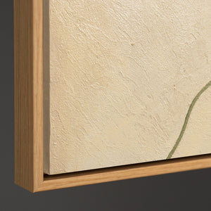 Modern canvas prints with organic lines in the "Sandweg" frame