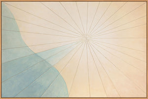 Abstraktes Wandbild mit hochwertigem Rahmen im modernen Stil