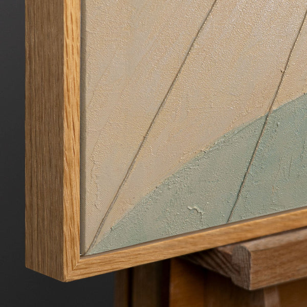 Natürlicher Holzrahmen mit warmer 
Maserung und modernem Design