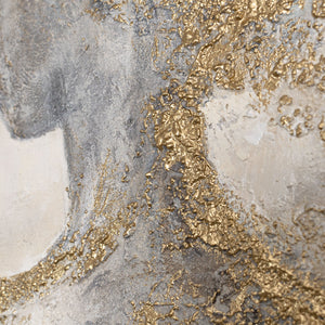 Modernes abstraktes Gemälde für stilvolle Innenräume in neutralen Farben